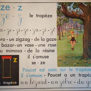 Poster scolastico Rossignol / Tabella di lettura 23 e 24 / Thumb