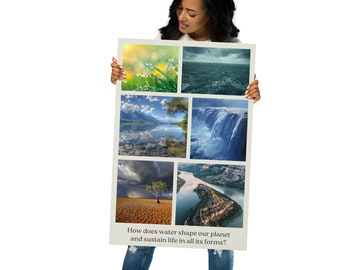 Water: The Lifeblood of Earth - Environmental Science Classroom Poster