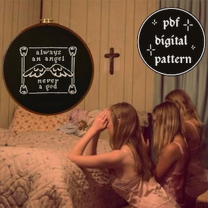 Boygenius Cross Stitch | Always an Angel/Never a God Cross Stitch Pattern