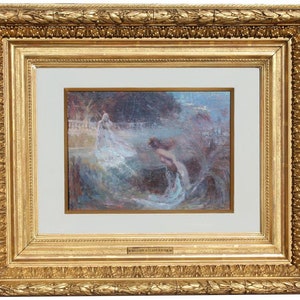 William Henry Clapp, Canadian, American, 1879 - 1954. Oil Painting on Board, double sided