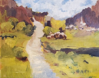 Kathleen Frances Daly Pepper (1898-1994), Canadian Artist, Original Oil Painting on Board