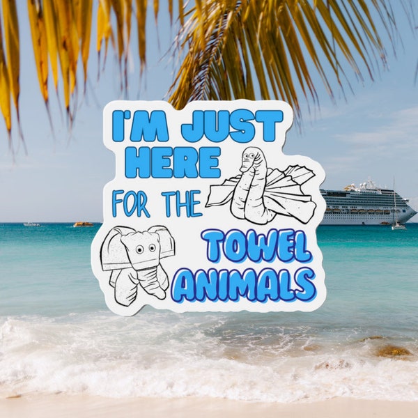 Towel animals, Royal Carribean cruise Magnet, cruise magnet, royal carribean cruise, carnival cruise, anniversary cruise, cruise door