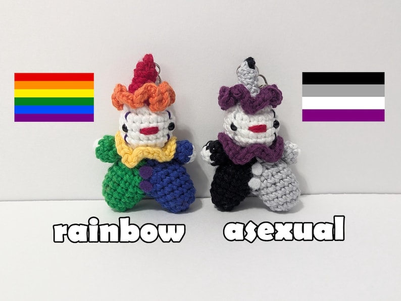 Pride Clown Keychain || Unique Bag Charm bild 2
