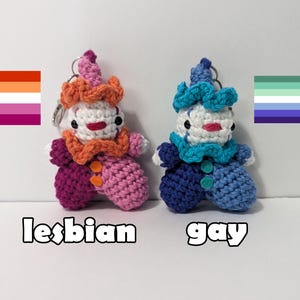 Pride Clown Keychain || Unique Bag Charm bild 5