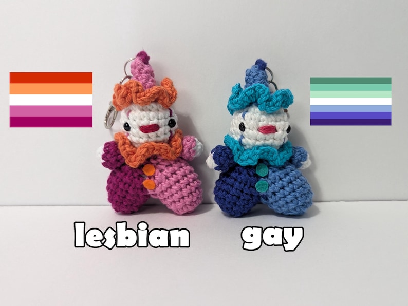 Pride Clown Keychain || Unique Bag Charm bild 5