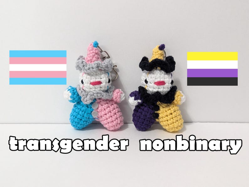 Pride Clown Keychain || Unique Bag Charm bild 4