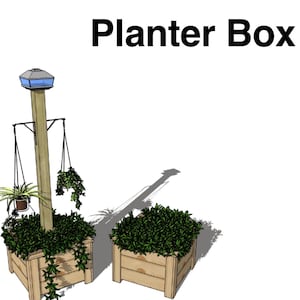 Easy DIY Picket planter plans with bonus post