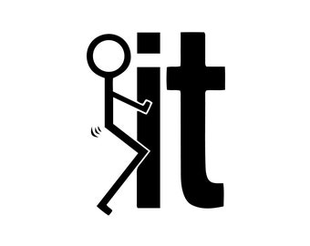Fuck İt Stickman Svg,Ai, Pdf, Dijital Download, Jpg, Png Svg,Fuck it svg ,funny svg design, funny clipart cricut and cameo cut files
