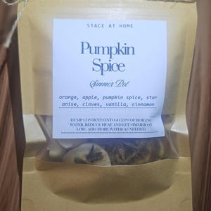 Pumpkin Spice Simmer Pot Kit