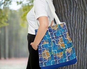 Lapis Lazuli All Over Print Tote Bag