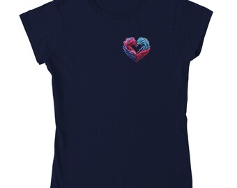 Klassisches Damen-T-Shirt mit Rundhalsausschnitt