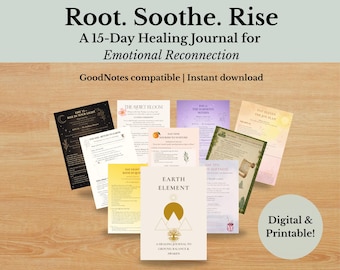 Inner Healing & Self-Reconnection Journal – 15-dagen begeleid ritueel werkboek voor schaduwwerk, zelfliefde en innerlijk kind (GoodNotes + pdf)