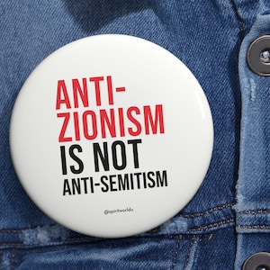Anti-Zionismus Pin Button 3er, 10er und 50er PACK, 3 Größen. Free Palestine Gaza Demonstration Anti-Genozid-Politik soziale Gerechtigkeit bds aktivismus Waffenruhe