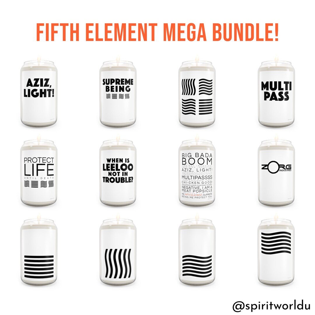 Fifth Element Candle MEGA BUNDLE 12 Gift for Multi Pass Holders