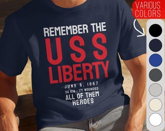 Remember the USS Liberty Shirt, US Military Memorial Tee, Navy KIA, Free Palestine T-Shirt, Anti-Israel Protest, Unisex, Sweatshirt, Hoodie