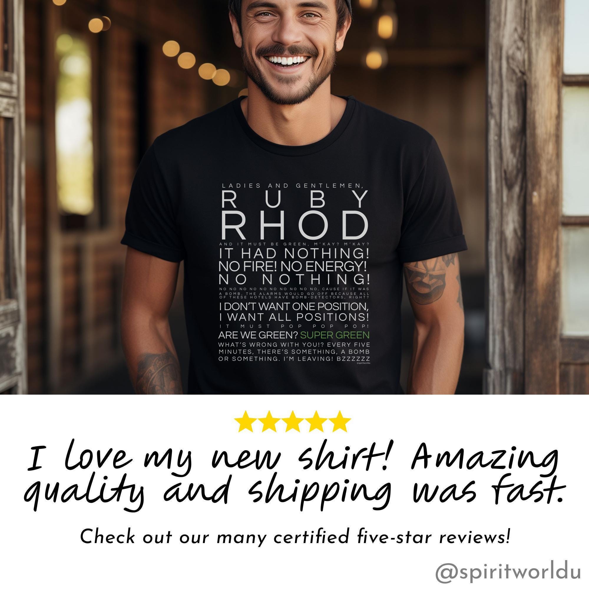 Rubny Rhod Fifth Element RUBY RHOD Quote Collage Shirt, Sweater or Hoodie. Movie ...