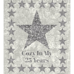 Silver Cozy in My 25 Years Crushed Velvet Blanket image 2