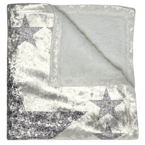 Silver Cozy in My 25 Years Crushed Velvet Blanket image 3