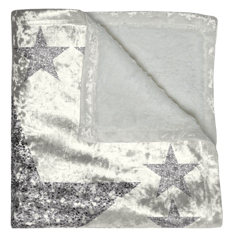 Silver Cozy in My 25 Years Crushed Velvet Blanket image 3