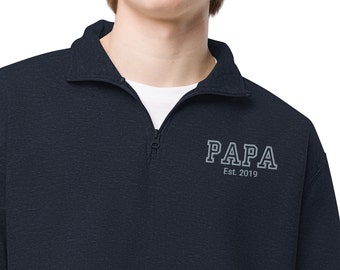 Custom Embroidered Pullover Sweatshirt, Custom Quarter Zip Pullover, Personalized Sweatshirt, Grandma Sweatshirt, Grandpa Sweatshirt