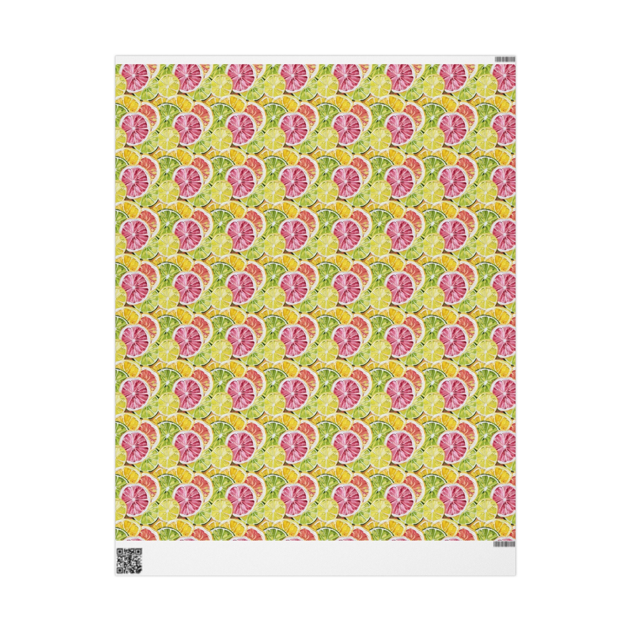 Citrus Painting Wrapping Paper, Citrus Wrapping Paper, Grapefruit and ...