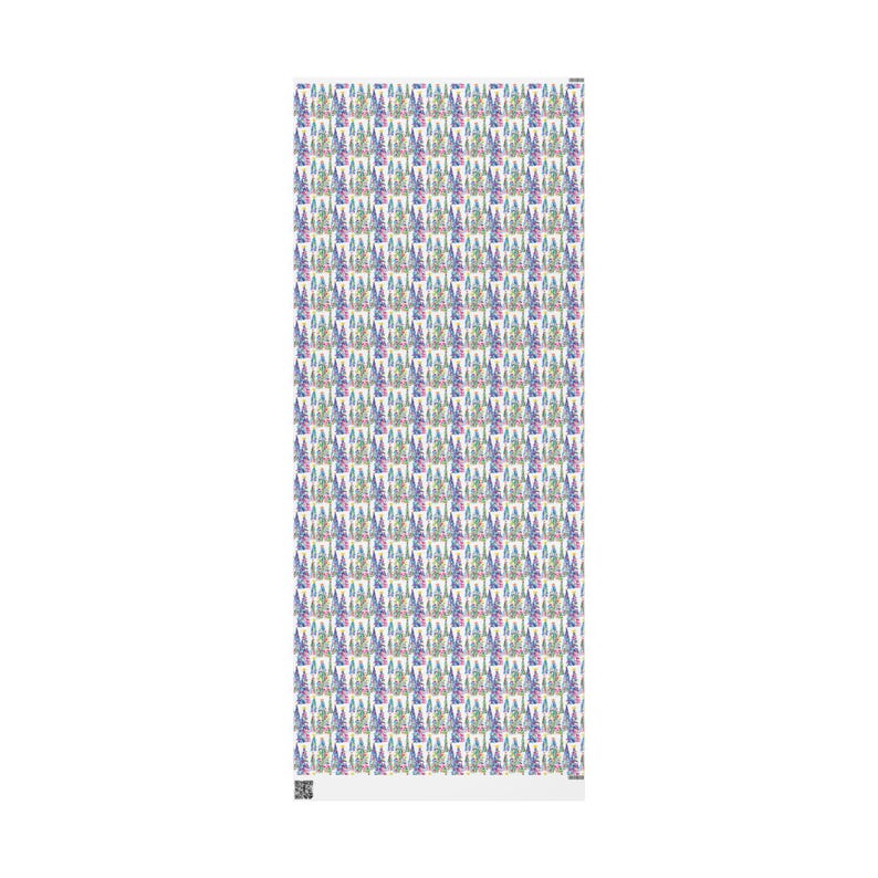 Elegancki papier do pakowania w kształcie choinki, świąteczny wzór zdjęcie 4