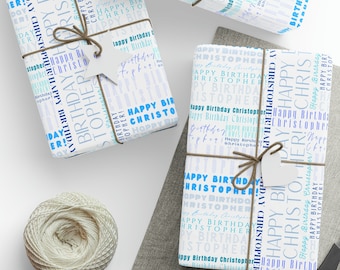 Carta da regalo personalizzata per compleanno, carta da regalo personalizzata per compleanno con nome blu, carta da regalo con nome, carta da regalo personalizzata, carta per compleanno