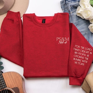 Custom Bible Verse Sweatshirt, Christian Sweatshirt, Personalized Bible Sweatshirt, Bible Quote Sweatshirt, Custom Scripture Sweatshirt