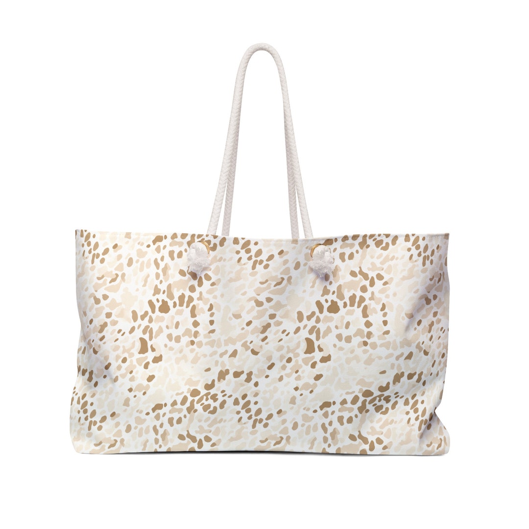 Weekender Bag, Weekender Tote, Animal Print Tote, Animal Print