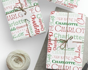 Papel de embrulho de natal personalizado, papéis de embrulho de natal, papel de embrulho personalizado, papel de embrulho com nome personalizado, rolo de papel de embrulho