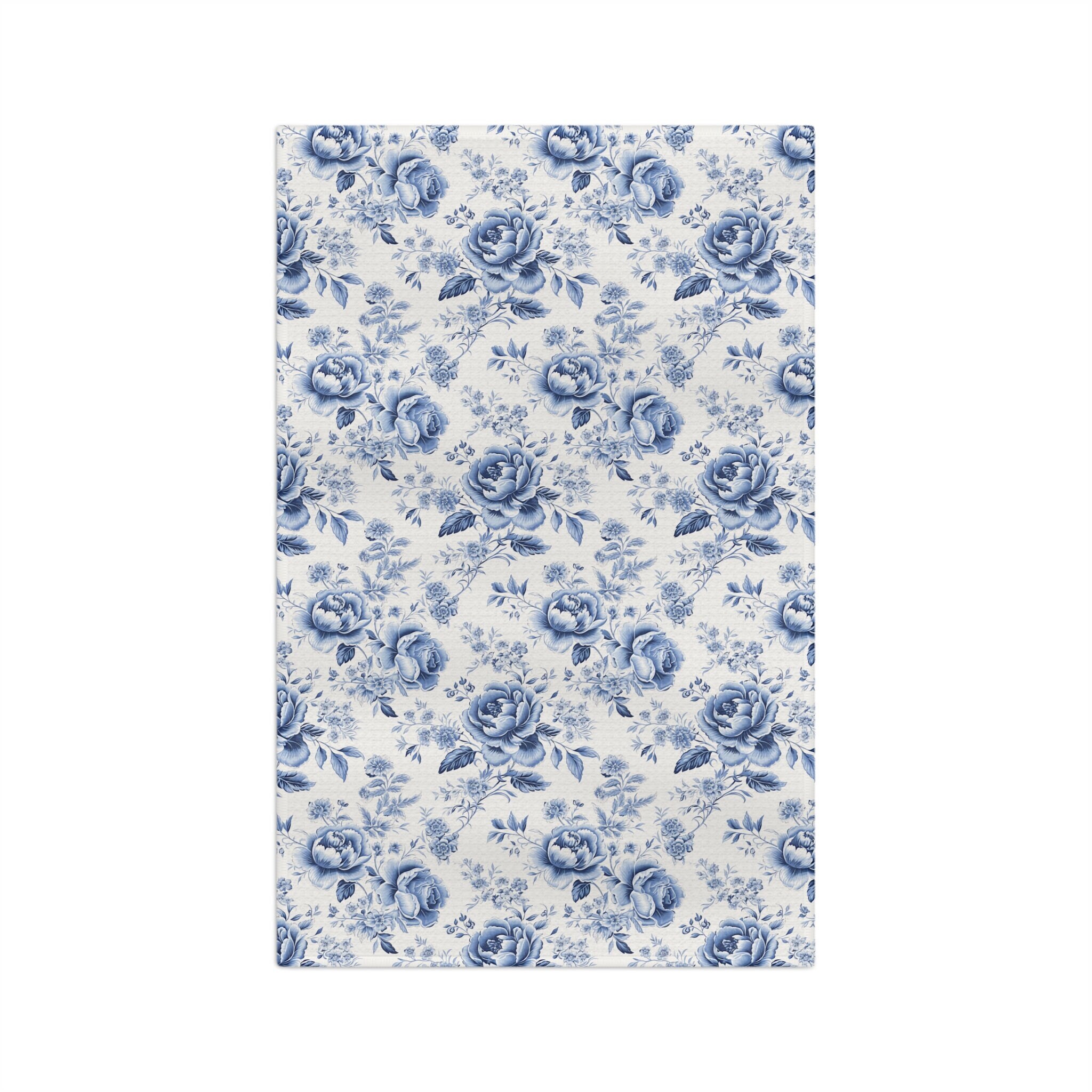 Blue Floral Towel Top main image 1
