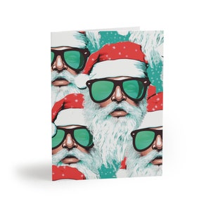 Weihnachtskarten, Retro-Santa-Weihnachtskarten, Weihnachtskartenpackung, Grußkarten (8, 16 und 24 Stück), Weihnachtsgrußkarten