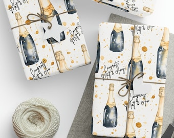 Custom wrapping paper, Congrats wrapping paper, Champagne wrapping paper, congrats wrapping paper, wrapping paper, Congrats gift wrap