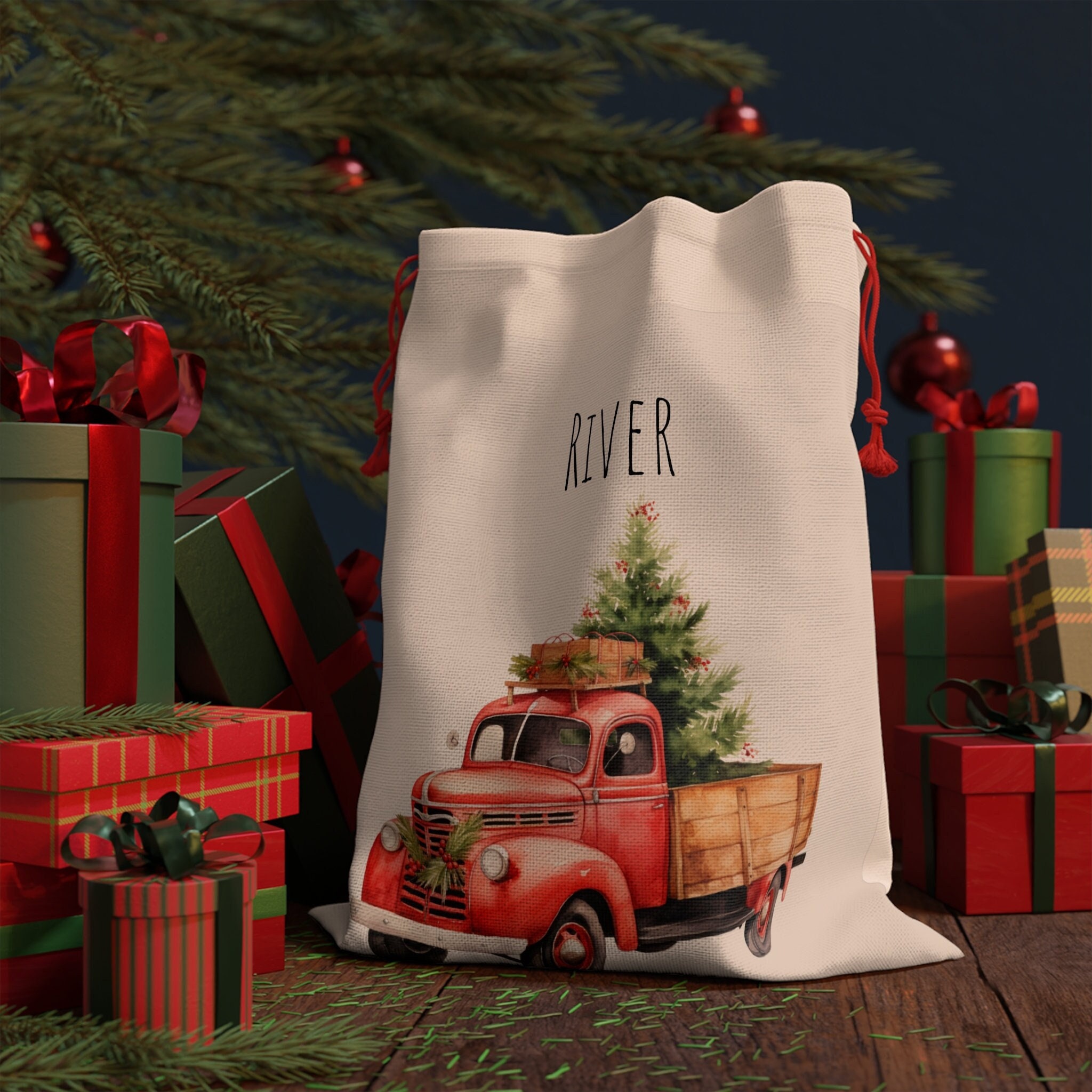 Custom Santa Sack, Santa Bag, Personalized Gift Bag, Custom Custom Santa Sack, Santa Bag, Personalized Gift Bag, Custom