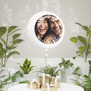 Custom Helium Balloon, 22&quot; Custom Picture Balloon, Custom Balloon, Custom Engagement Balloon, Birthday Balloon