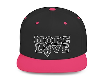 MORE LOVE PGL Owl Logo Flat Bill Snapback