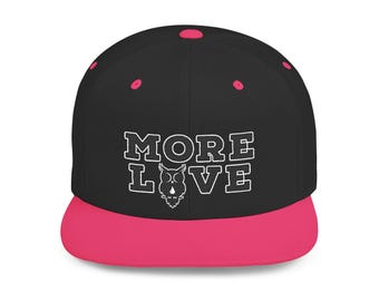 MORE LOVE PGL Owl Logo Flat Bill Snapback