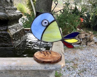 Quirky Stained Glass Bird