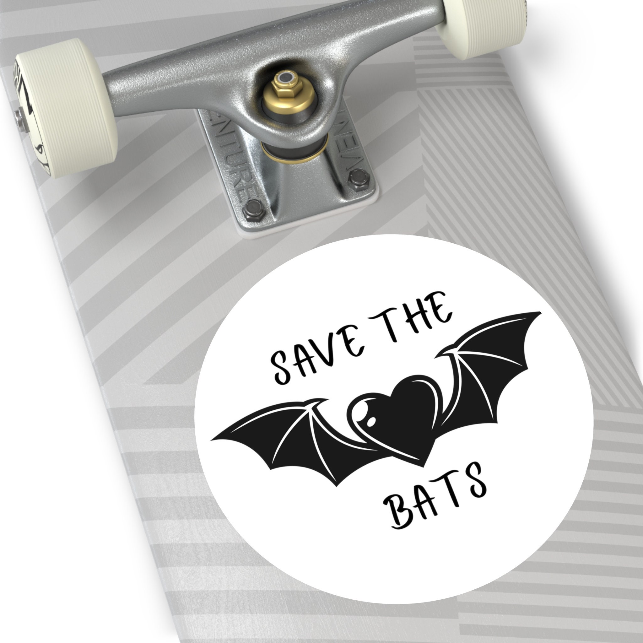Save the Bats Round Sticker, Wildlife Conservation, Bat Lover Gift ...