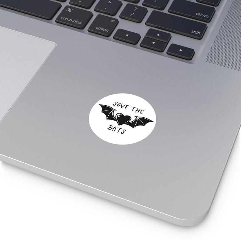 Save the Bats Round Sticker, Wildlife Conservation, Bat Lover Gift ...