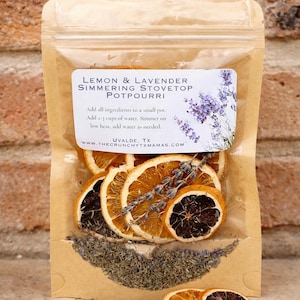Spring Lemon & Lavender Simmering Stovetop Potpourri