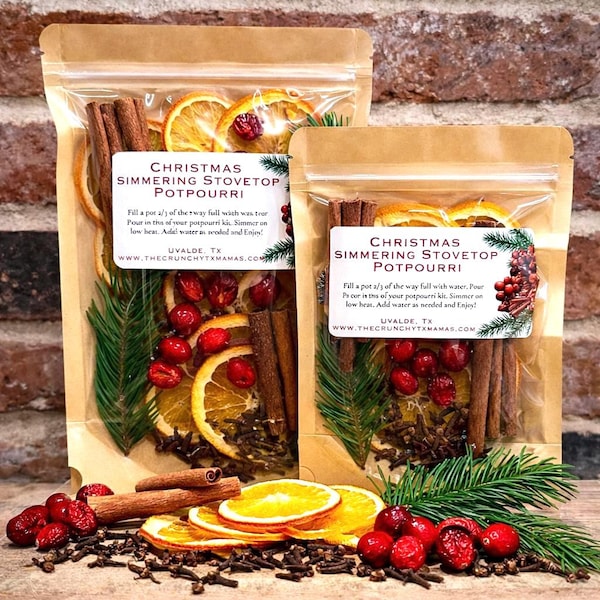 Christmas Simmering Stovetop Potpourri Mix: Winter Holiday Fragrance