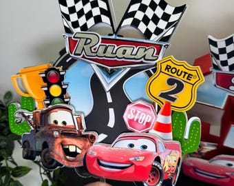 Cars Cake Topper, Cars McQueen Cake Decoration, Cars Cake Topper, Cars Birthday, Cars Themed Party, Lightning McQueen Cake Topper