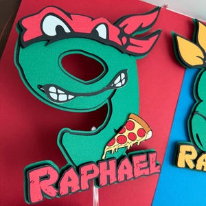 Mutant Ninja Cake Topper - Green Turtles cake topper - Teenage Mutant birthday