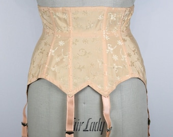 50s garter belt 50s Wide Lace Suspender Belt in Black main image 0