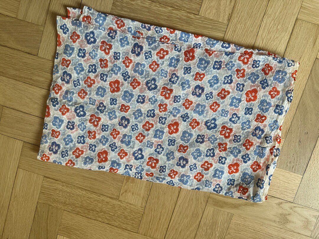 1930s Vintage Organdy, Swiss Cotton Floral Print Organdy, Vintage ...