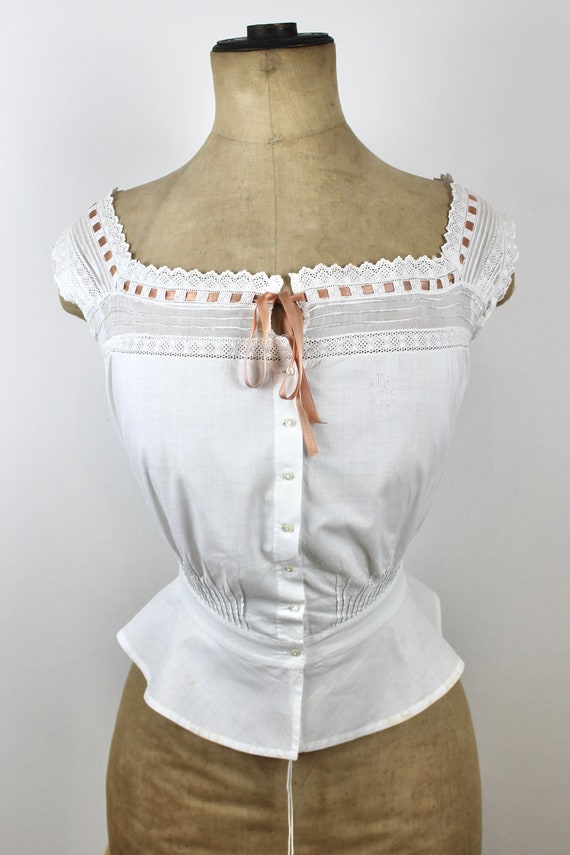 Antique Corset Cover, Victorian Camisole, Antique 