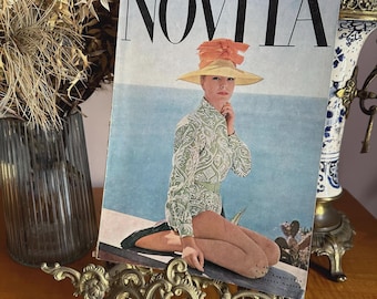 Novità 1950s Fashion Magazine (Italy), Vintage magazine, Vintage Ephemera, Art Deco Wall Poster, Vintage Ads,