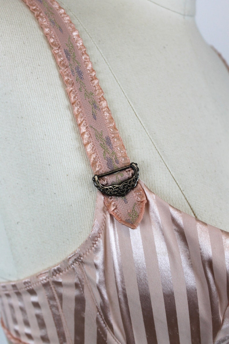 Vintage Inspired "Chantal Thomass" 2004 Lingerie Set, Vintage Bra + Girdle, Vintage Suspender Belt, Vintage Garter Belt image 8
