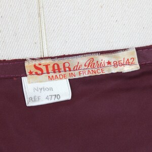 1950s Vintage Red Lingerie Set "Star", Vintage Bra + Girdle, 50s Underwear, Vintage Suspender Belt, Vintage Garter Belt image 7
